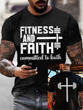 🔥Buy 3 Get 15% Off🔥Men's Faith Cross Printed Casual T-shirt