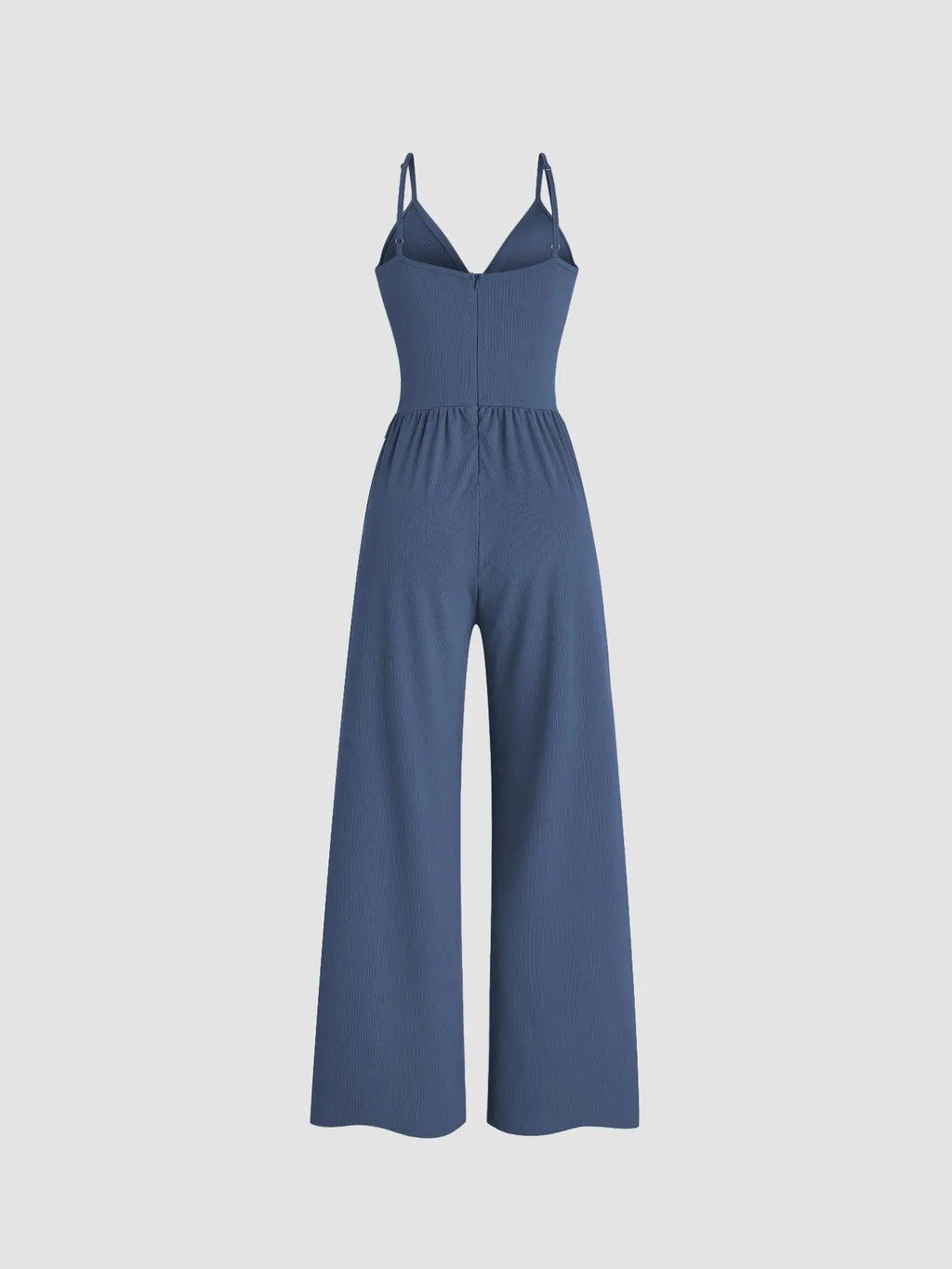 Valentine's Day Two-piece Set Women's Fitted Solid Color Lettuce Trim Mock Neck Sheer Lace Top & Pocket Wide Leg Cami Jumpsuit, Elegant Fashion Casual Two Piece Outfits for Daily Outdoor Wear, Women Clothes for Spring Fall, Womenswear Sleeves Lady
