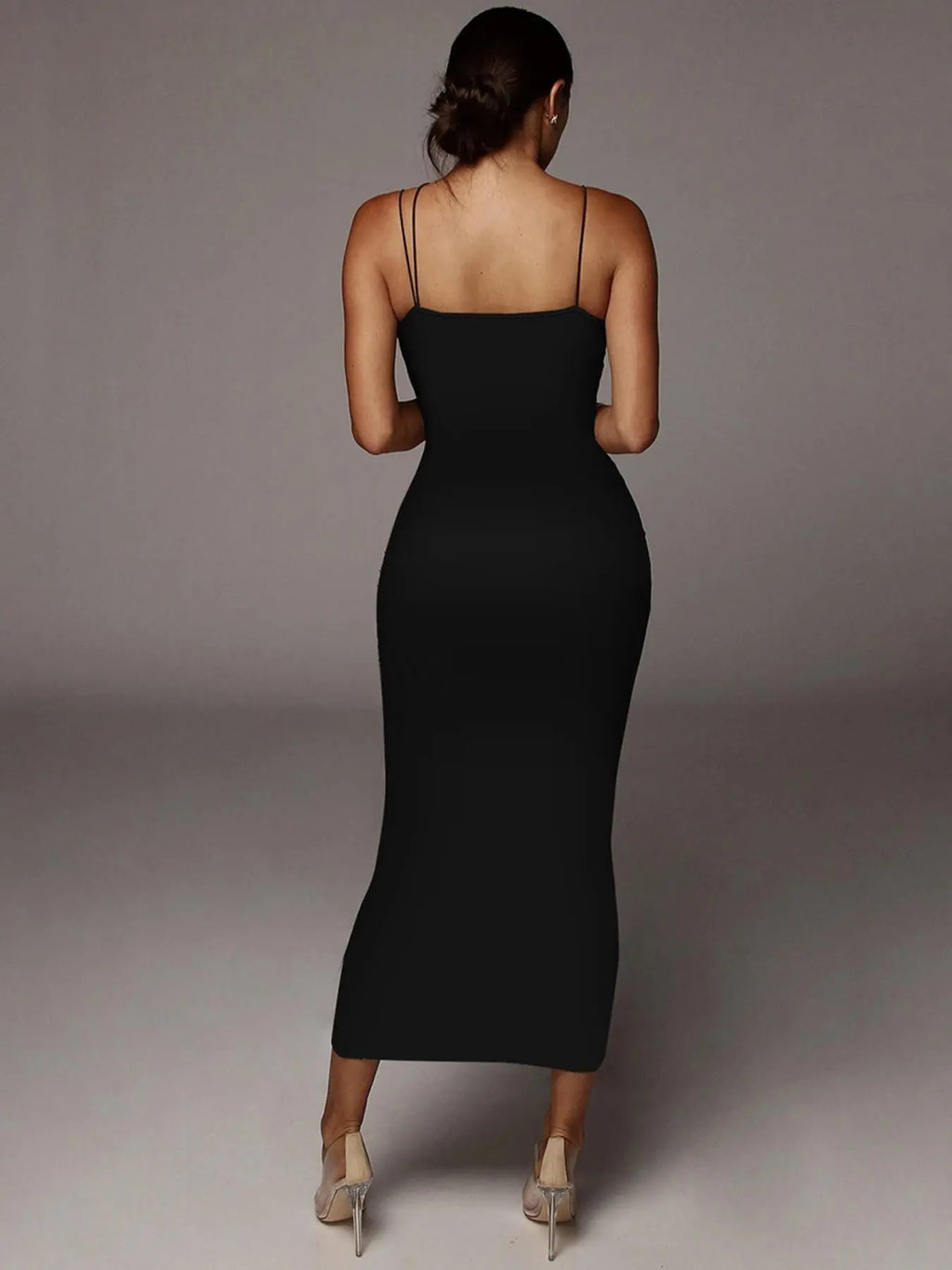Women's All Over Leopard Print Asymmetrical Cami Dress, Elegant Sleeveless Spaghetti Strap Bodycon Fit Dress for Party Club Night Out, Fashion Chic Sundress, Ladies Summer Clothes, Midi Dress, Womenswear