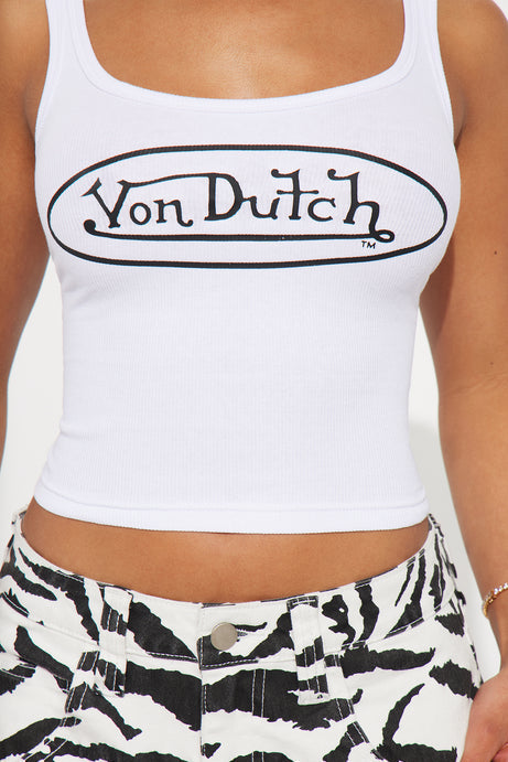 Von Dutch Ribbed Tank Top