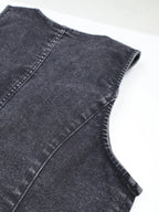 Women's Slim-Fit Denim Vest for Casual Summer Wear