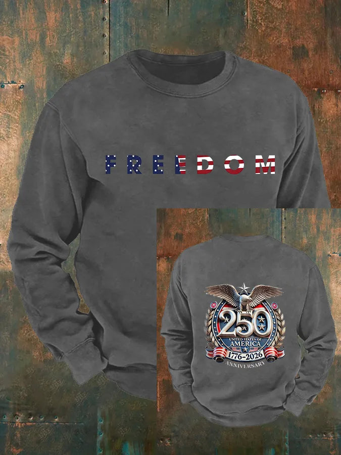 Men's   American 250th Print Sweatshirt