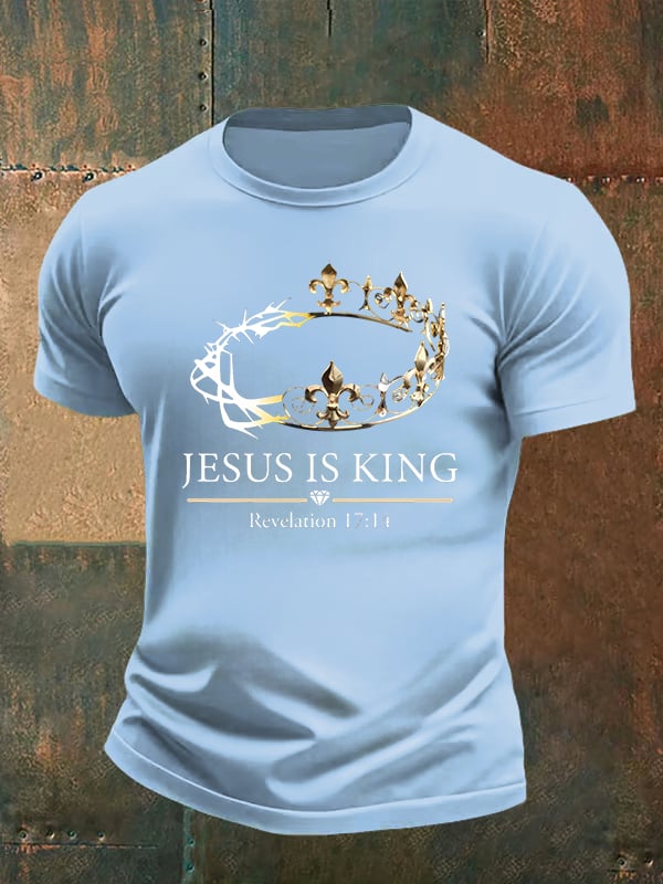 Men's  Jesus Is King Christian  T-Shirt