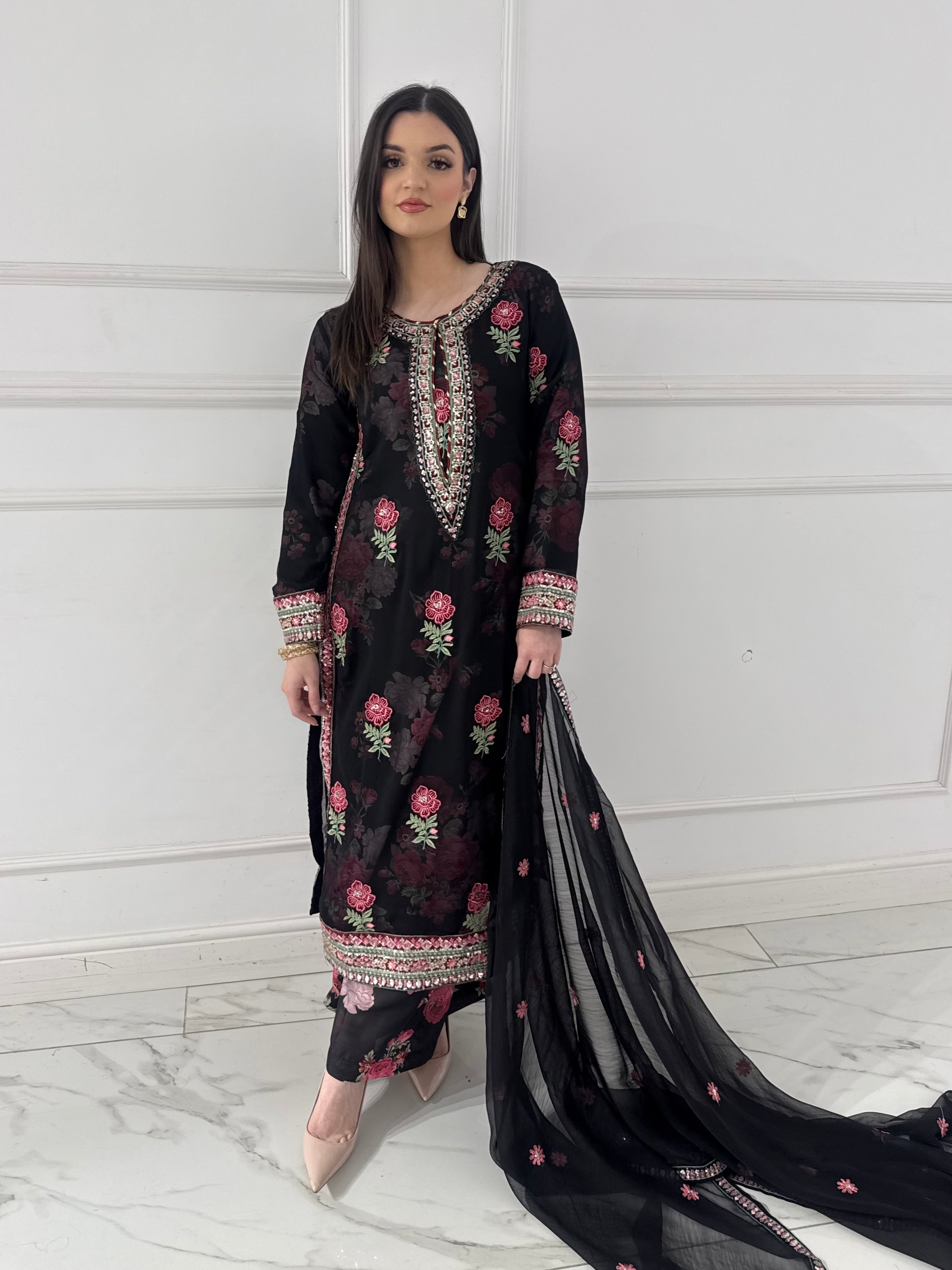 SFSH-13 - Readymade - Chiffon Net Outfit 2026