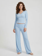 Y coral baggy yoga pants