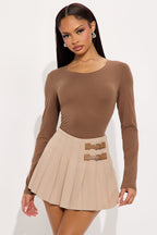 Sabrina Long Sleeve Tee - Camel