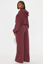 On The Go Fleece Pant Set - Blue