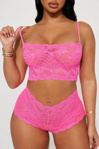 Sultry Moments Lace 2 Piece Set - Black