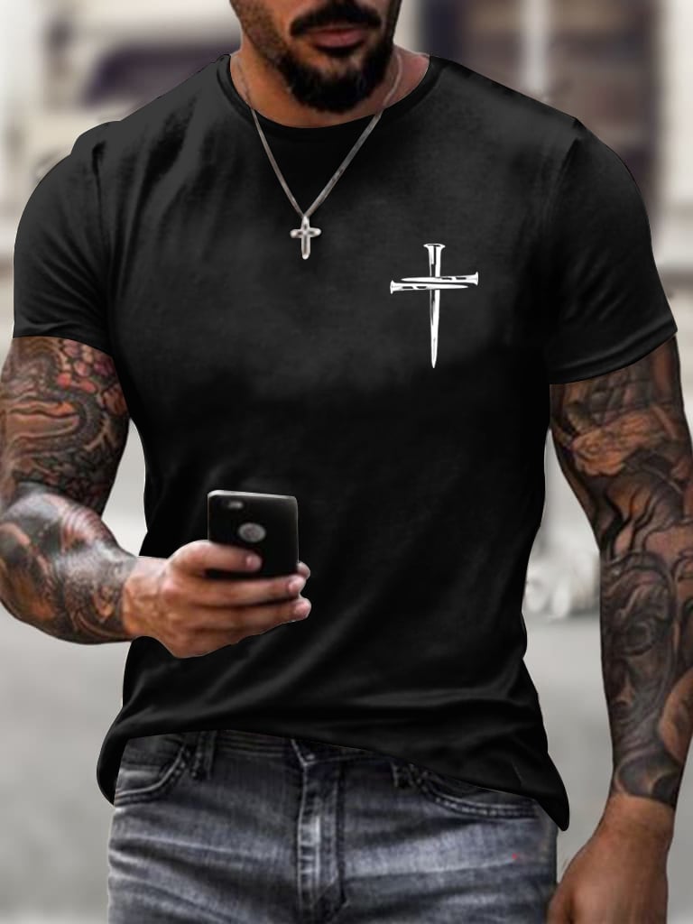 🔥Buy 3 Get 15% Off🔥Men's If You Bring Up My Past You Should Know Jesus Dropped The Charges Printed Casual T-shirt