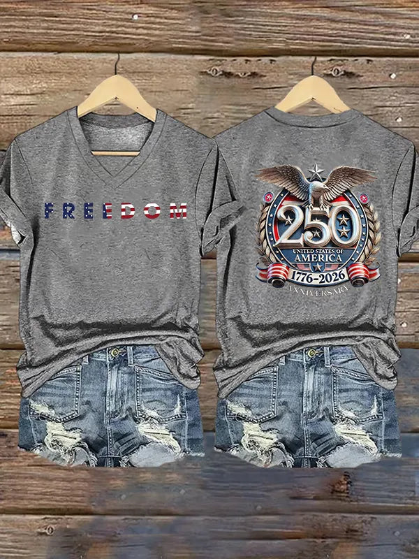 Women's  FREEDOM  Print T-Shirt