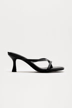 Panama Thong Mules - Black/Black