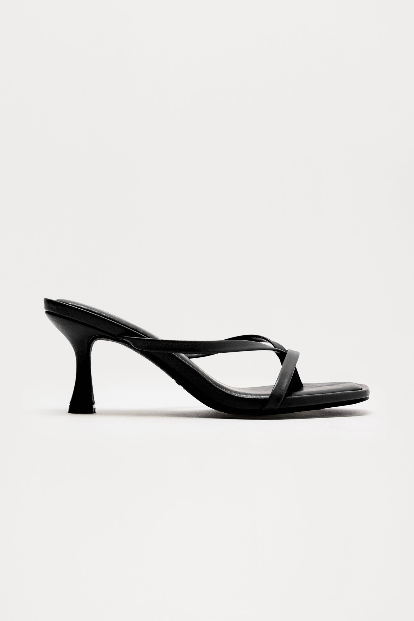 Panama Thong Mules - Black/Black