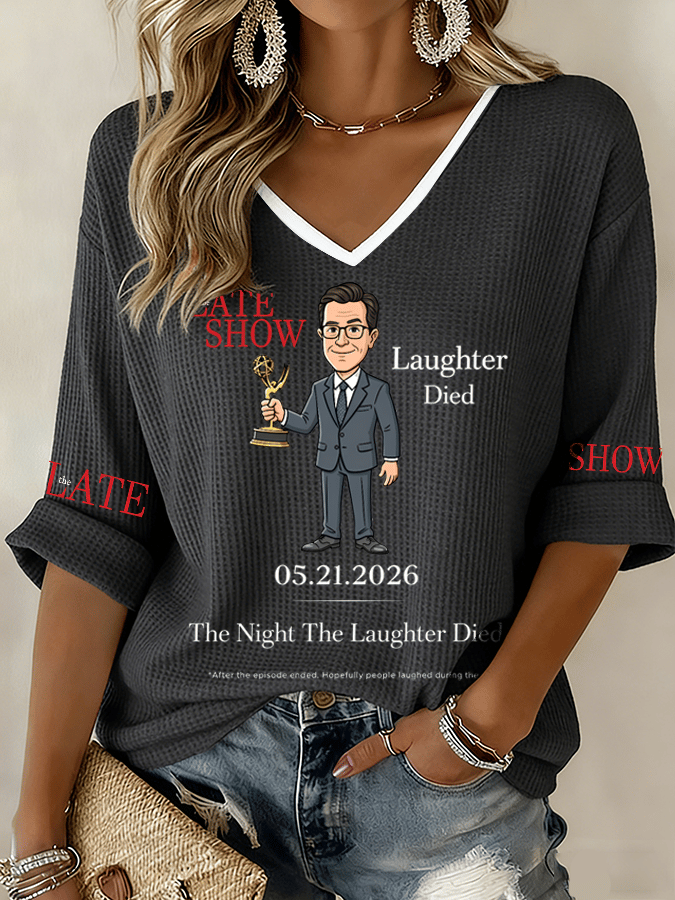 🔥Buy 3 Get 15% Off🔥Women's "Night When Laughter Stops" Printed Comfortable Top