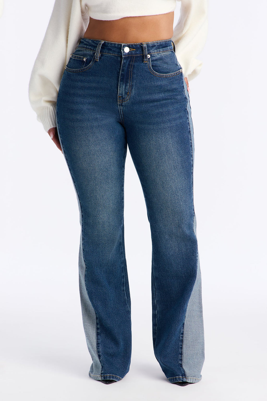 Trail Rides Stretch Flare Jeans - Dark Wash