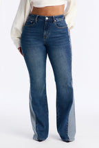 Trail Rides Stretch Flare Jeans - Dark Wash